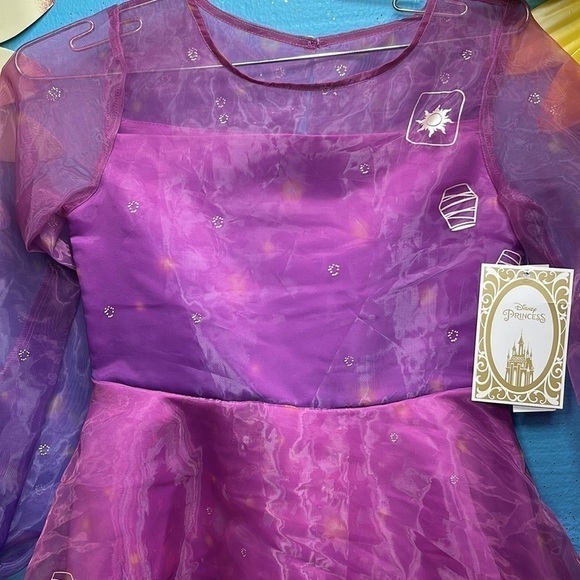 Disney Parks Rapunzel Princess Dress Purple Iridescent Costume Size 9/10 - Picture 4 of 15